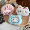 Cute Cartoon Plush Cat Keychain Heart Doll Pendant For Backpack Bag Decorative Accessory