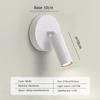 Nordic LED Wall Lamp Adjustable Angle Reading Light Semi Flush Mount Metal Rotaion Wall Light For Bedroom Night  Corridor Closet