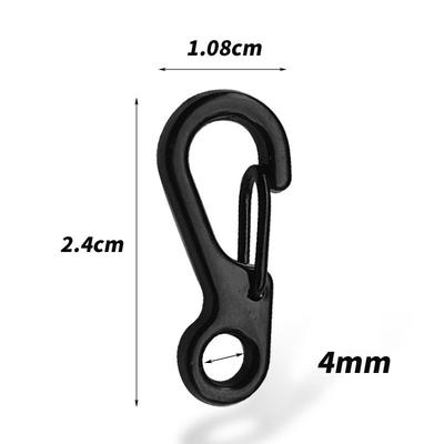 Metal Snap Hook Clip Spring Buckle Clasps Keychain Paracord Bracelet Camping Hooks Paracord Clips Tactical Survival Buckle
