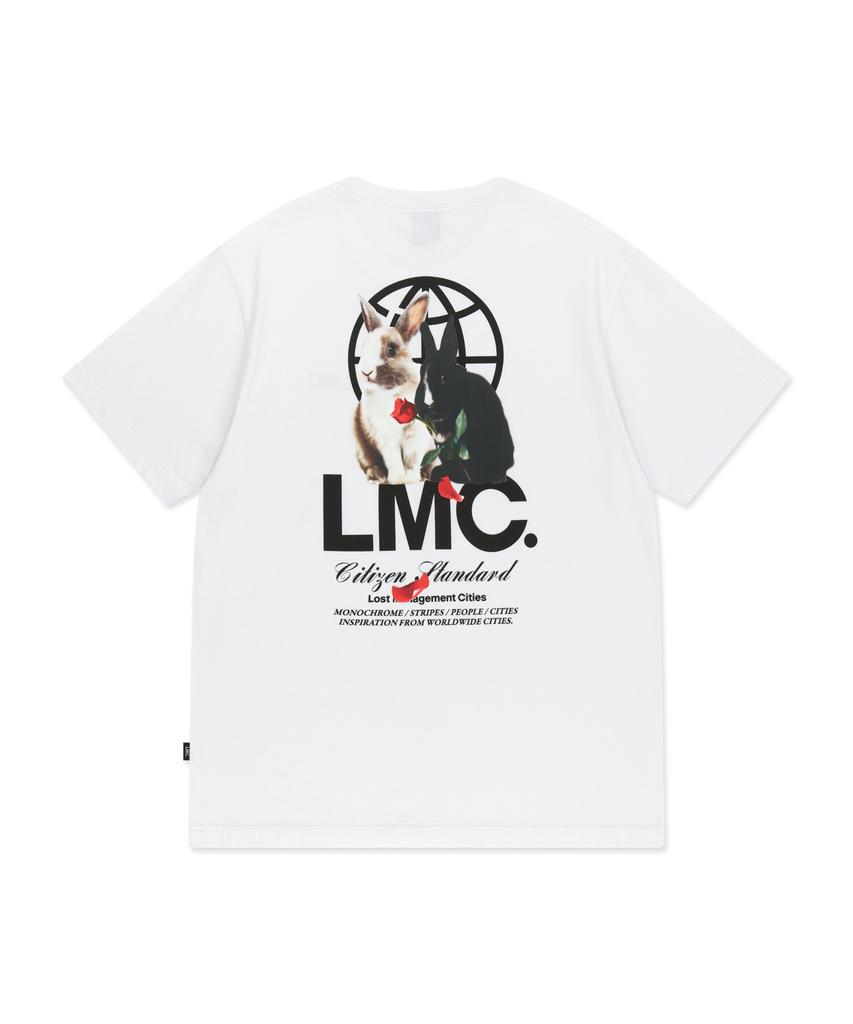 LMC Mono Rabbit Globe Tee White