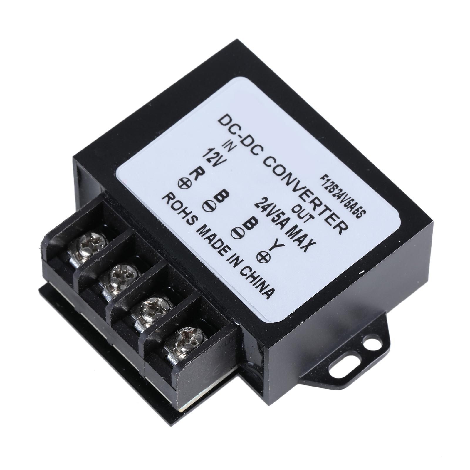 

12V Step up to 24V Converter Regulator 5A 120W Power Supply Adapter for Motor Car Truck Vehicle Boats Solar Systems 1