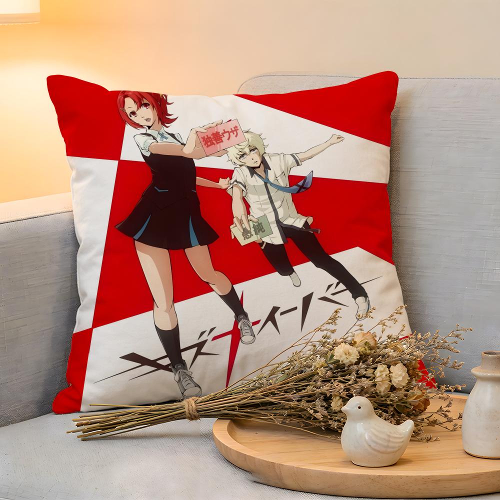

Cushion Cover Linen SkinFriendly Soft Decorative Case for Sofa Home Decor Anime KKiznaiver Pillow cover 30x30cm