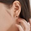 [ELLE Jewelry] 14K GF Simple Line Hole One-Touch Earrings ELGPEE558