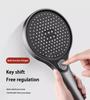 High Pressure Shower Head 13cm Panel 3 Modes Water Saving Spray Nozzle Shower Bathroom Accessories