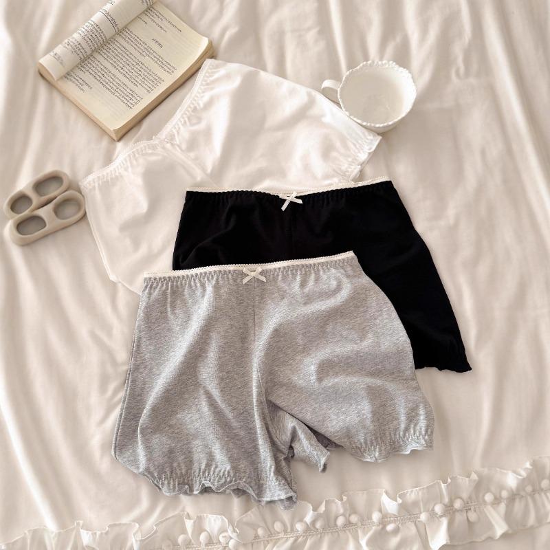 Ladies' Spring-Autumn New Model Pure Cotton Anti Glaring 10A Anti Bacterial Flat Angle Safe Underwear