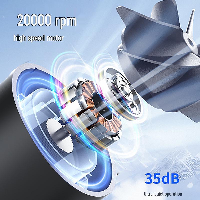 

2025 Portable High-Power Digital Fan: Outdoor Camping, Cross-Border Use, Hundred-Speed Stepless Adjustment with Display 20000 RPM брудно-білий