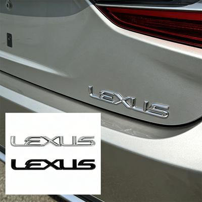 Voiture Adapté pour emblème arrière décoratif autocollants lettres métalliques