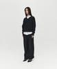 Hoite Wool Double Pleated Wide Pants (Black)