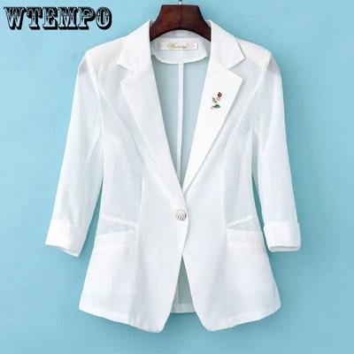 Anzug Mantel Damen Frühling und Sommer Kurze Top Mode Dame Stil Anzug Sonnencreme Shirt Dünne Sonnencreme Anzug