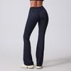 Peach High Waist Butt-Lifting Flare Yoga Pants for Women - Micro Flare, Skinny Fit, Long Length Fitness Pants