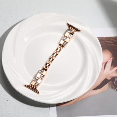 Eco-Friendly Diamond Polished Metal Strap for Apple Watch (1-10 Gen, Ultra SE Series)