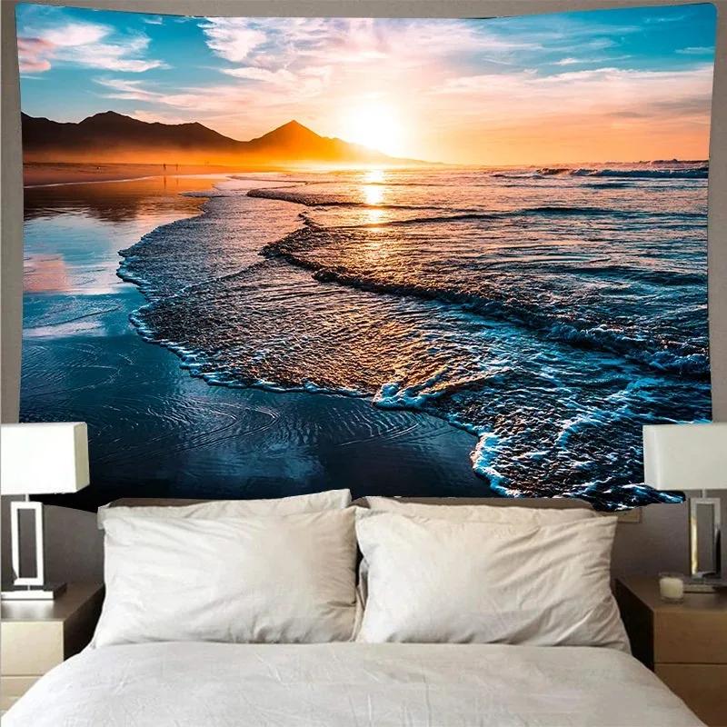 Underwater Underwater Wave Pattern Tapestry Bedroom Living Room Tapestry Home Wall Decoration Tapestry