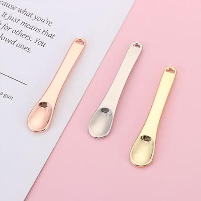 Spatel Hautpflege Make-up Wiederverwendbarer Schöpflöffel Mini-Löffel Metall Kosmetik