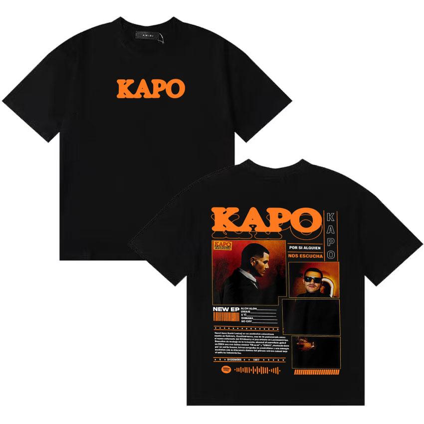 Rapper Kapo New Album T Shrits Hipster Unisex Women Fans Casual Style Oversized Cotton Tops Y2K High Quality Short Sleeve TShirts