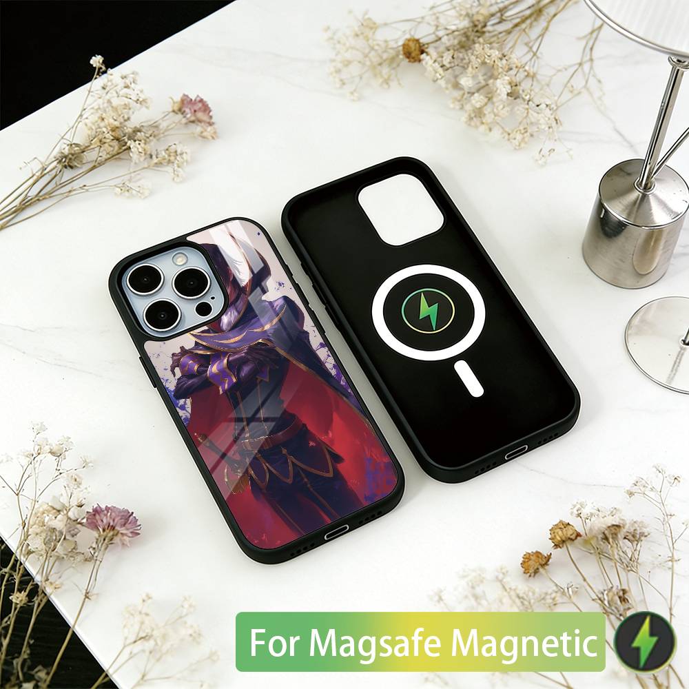 Anime CODE GEASS Lelouch Rebellion Handyhülle Für iPhone17,16,15,14,13,12,11 Plus,Pro Magnetisch Für Magsafe Kabelloses Laden