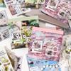 30 Blatt Niedliches Stanzsticker-Buch Handkonto Dekoration Scrapbooking Aufkleber für Junk Journals DIY Basteln