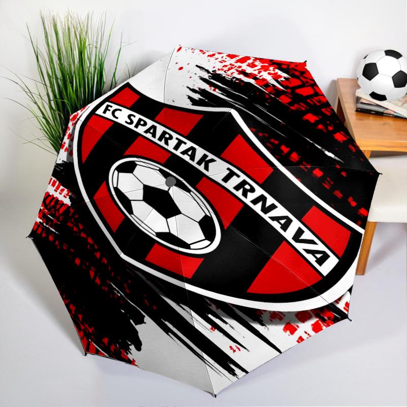 Star Soccer Emblem Printed Automatic Umbrella, 8-Frame for Travel, camping, Casual Umbrella, Essential Gift for for family and friends