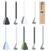 Golf Toilet Silicone Brushes With Holder Setclose Bathroom Cleaning Soft Tools
