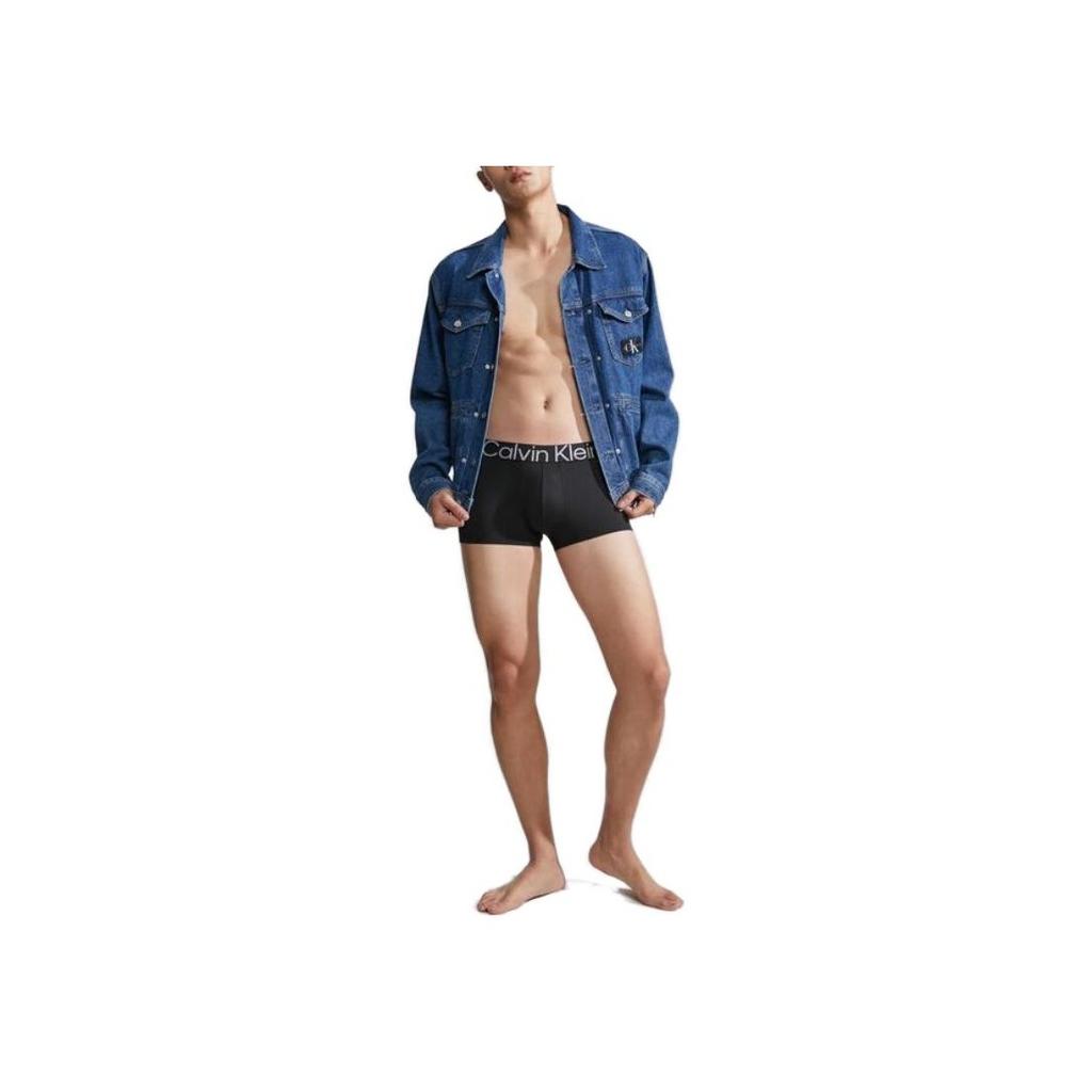 Calvin Klein Logo Print Boxer Shorts Men bottoms Space-Black NB3455-UB1
