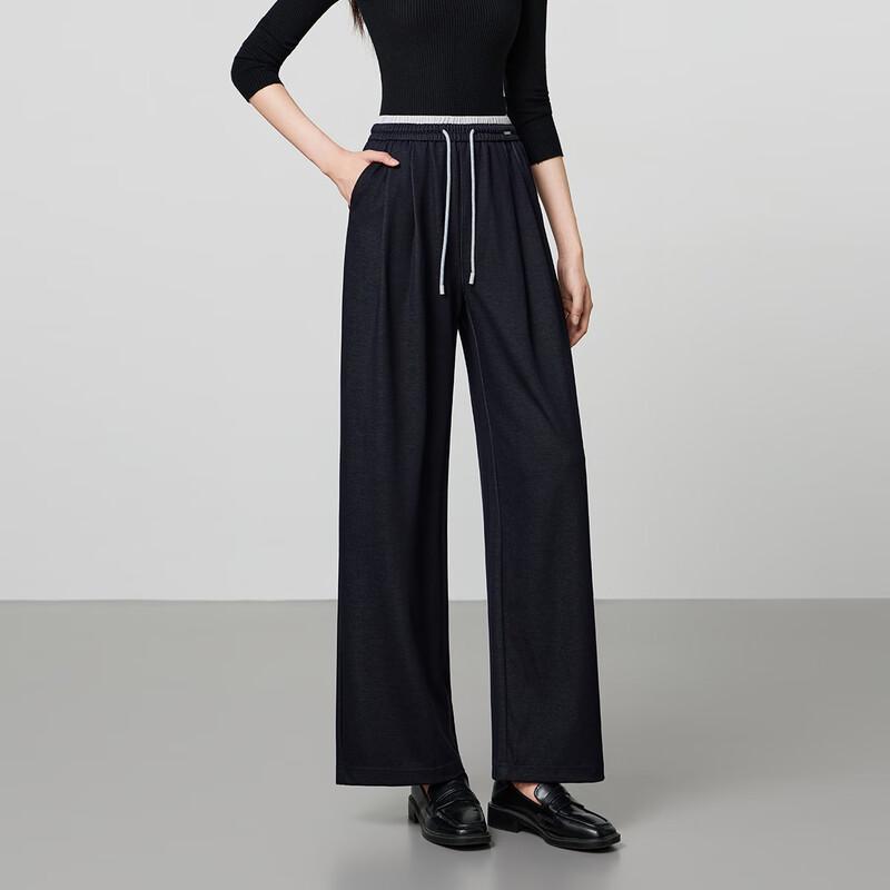 FivePlus Women's Drawstring High-Waist Wide-Leg Pants