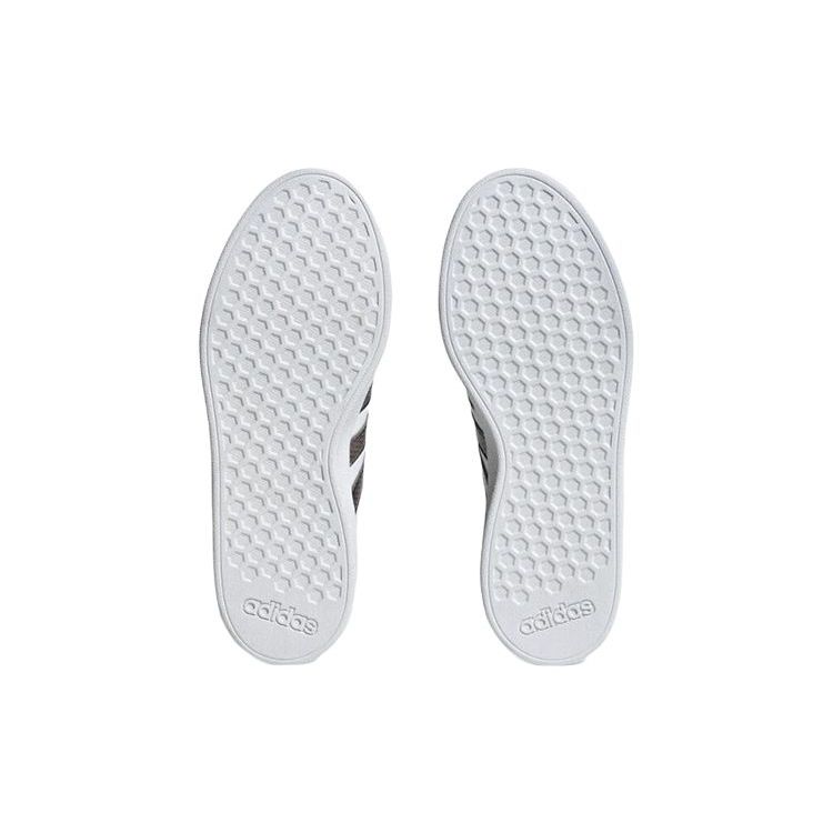 adidas Neo Grand Court Lightweight Slip Resistant Durable Low Top Skate Shoes Women Sneakers White Silver HR0248