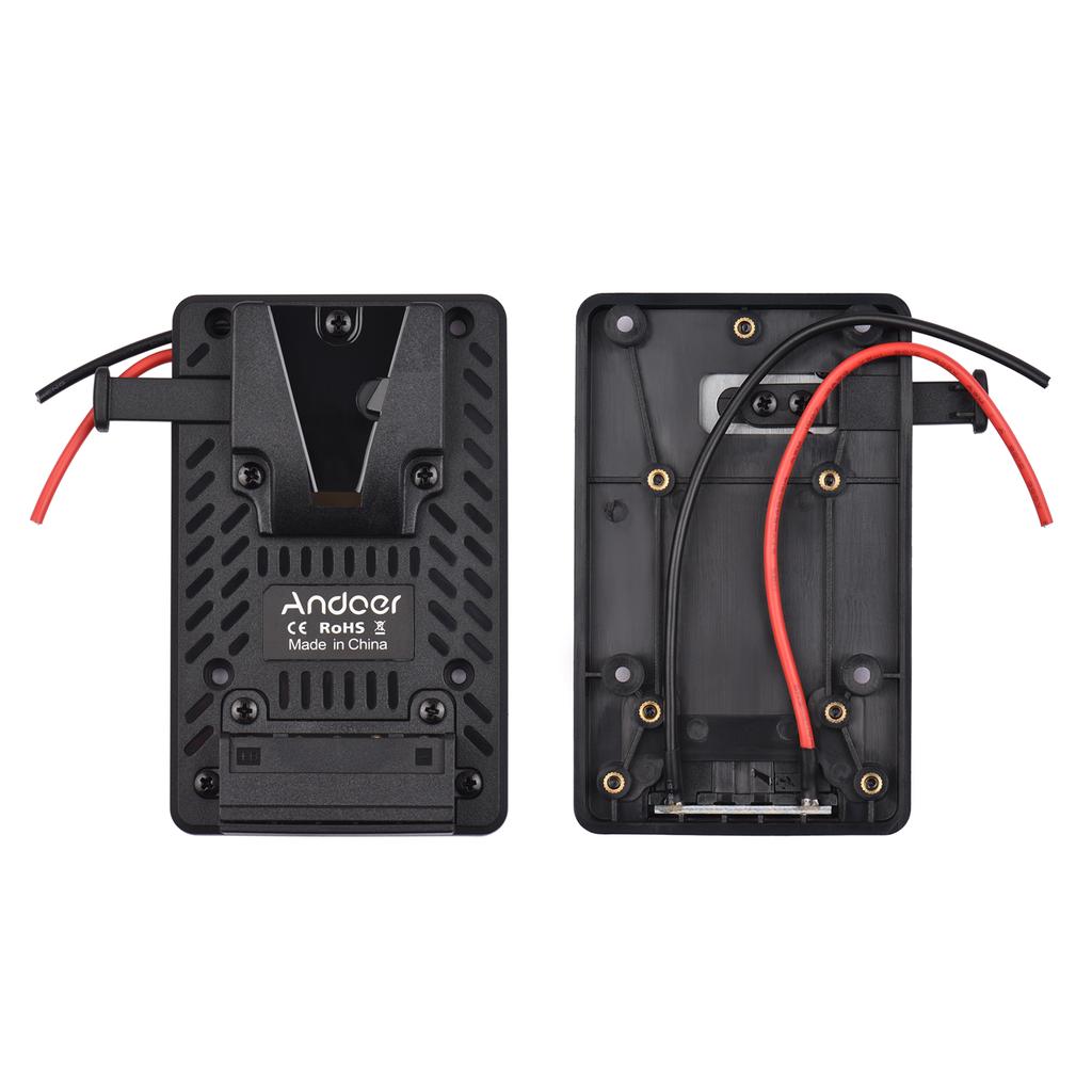 Andoer V lock Battery Back Pack Plate Adapter Replacement for Sony V Mount Battery