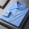 New Quality Anti-Wrinkle Men Shirt Long Sleeves Dress Shirts For Men Slim Fit Camisa Social Business Blouse White Shirt S-4XL