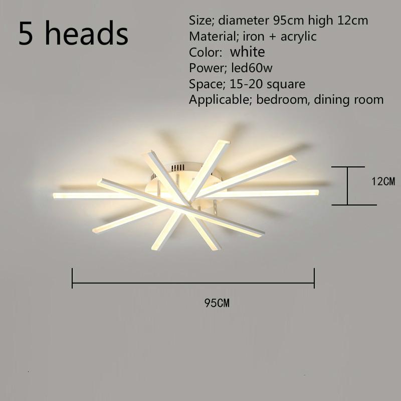 Modern LED Ceiling Lamp Home Dining Living Room Bedroom Decoration Long Head Acrylic Strip Light Kitchen Chandelier Fixtures