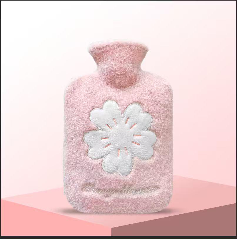 Kaqikete Cute Cartoon Plush Refillable Winter Hot Water Bottle & Hand Warmer