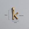 French Bamboo Joint Gold Letter Pendant Necklace - Retro Clavicle Chain Style for Women