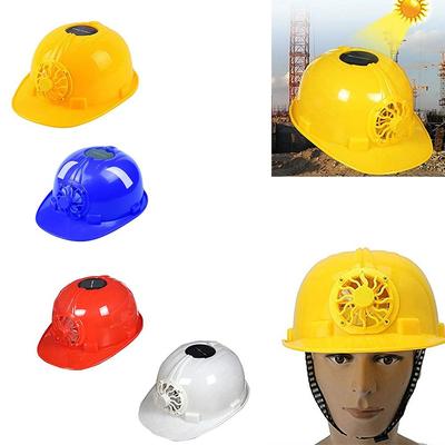 Solar Power Fan Helmet Adjustable Fan Safety Helmet Anti-mite   Cycling
