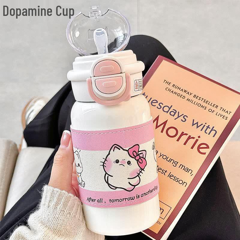 Qiwei Stainless Steel Insulated Straw Water Bottle