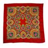 New Ethnic Floral Headscarf: Russian Specialty Square Scarf for Sun and Dust Protection