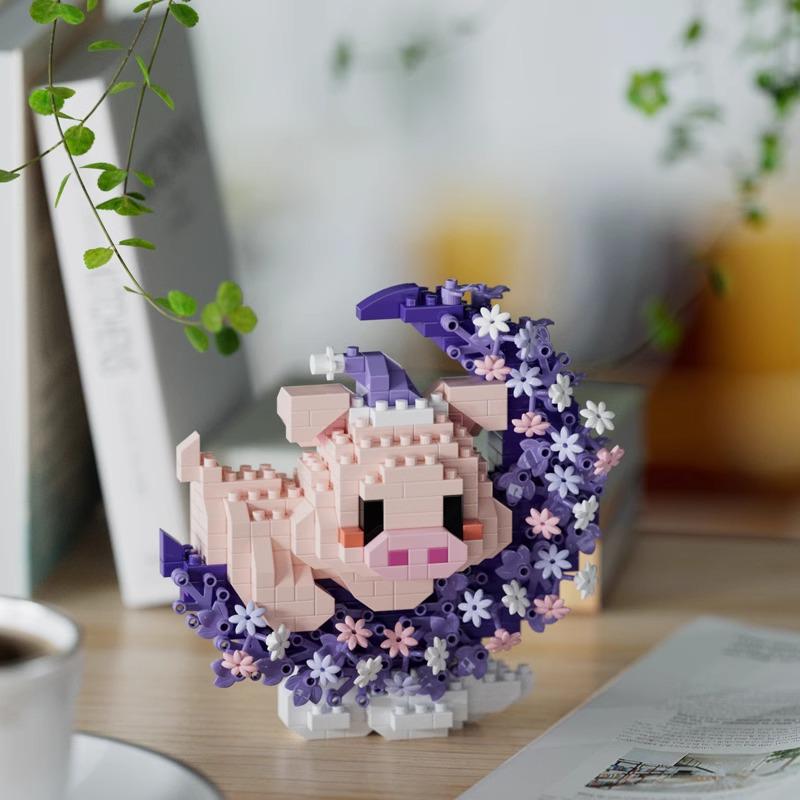 Secret Garden Flower Building Blocks: Rose & Carnation Potted Plant Toy - Perfect for Children's Play and Teacher's Day Gifts