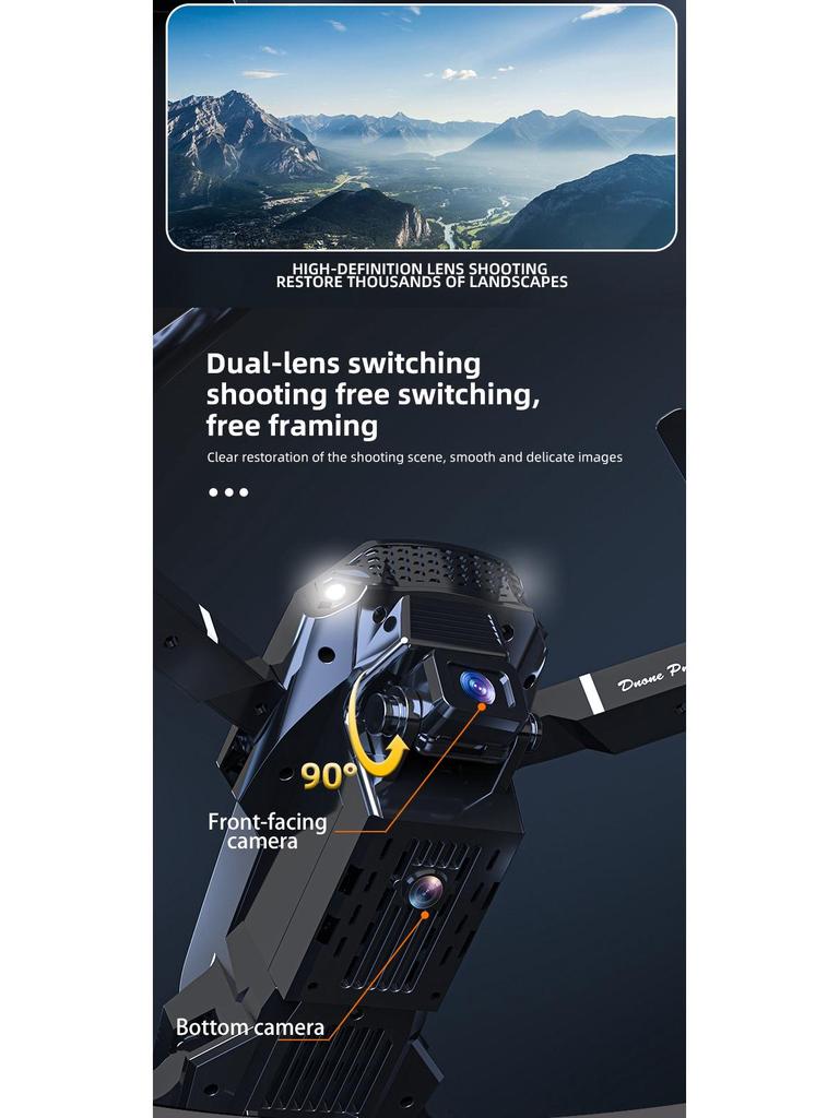 Přeshraniční E88E99K3E525: Dětský 8K dron s dálkovým ovládáním a funkcemi živého přenosu