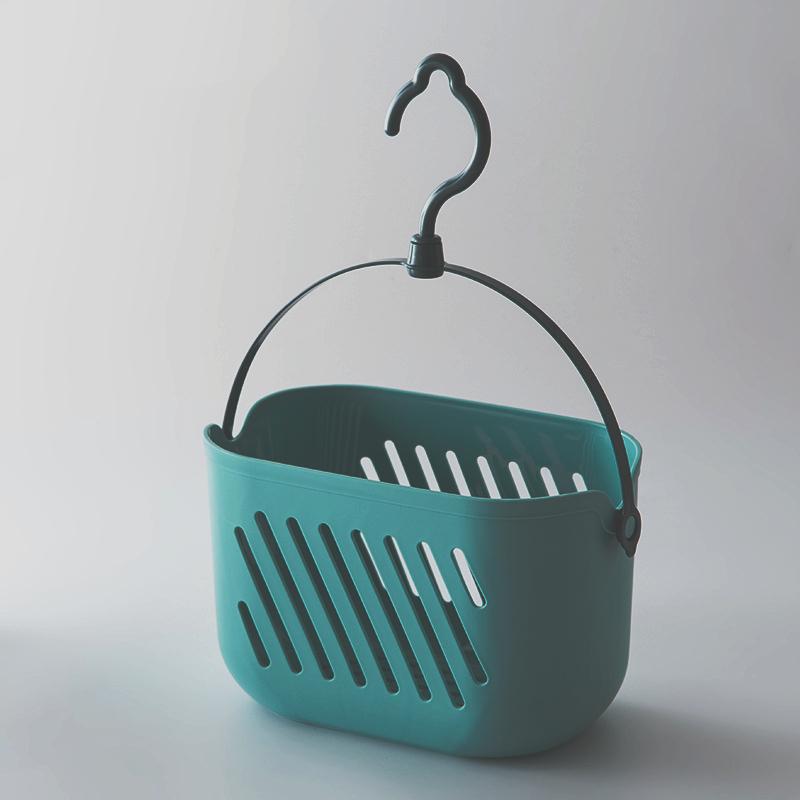 

Plastic Hanging Shower Toiletry Bath Kitchen Baskets Tub Corner Organizer Dorm Tote Hooks Rack Hangable Storage Basket with Hook синій