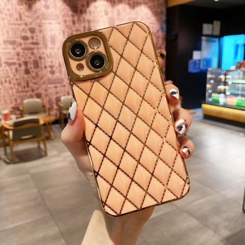 For iPhone 14 Case Scratch-resistant TPU Electroplated Smart Phone Cover