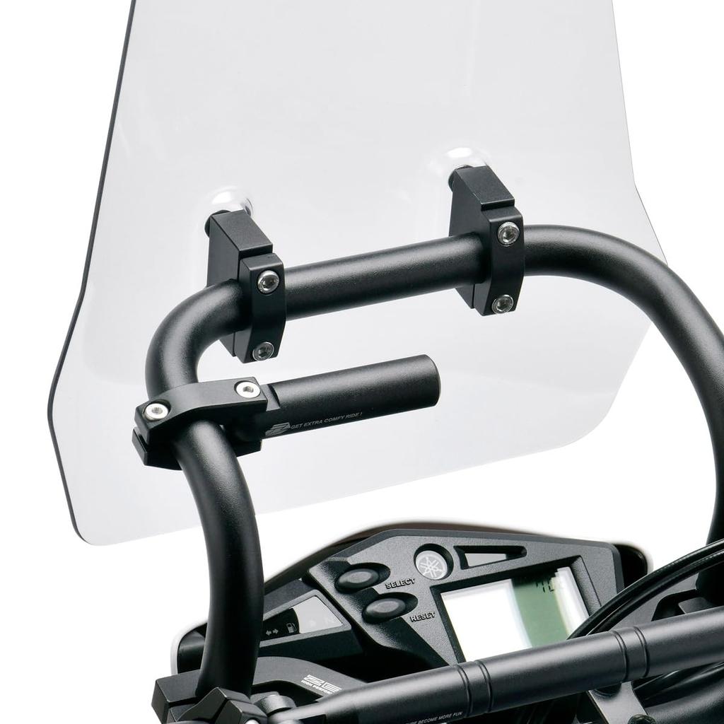 ZETA RACING Adventure Windshield Optional Extension Mount Bar Black ZE70-1910 Dirt Freak DIRTFREAK