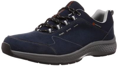 Moonstar SPLT M196 Waterproof Walking Shoes for All Weather Wide Size 4E Men's Sneakers, Conditions, Width, Navy, 24.5 Cm,