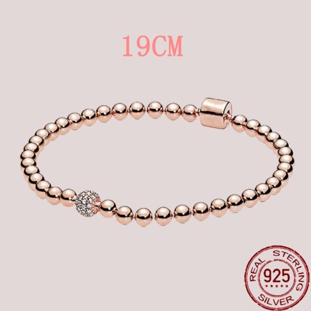 925 Sterling Silver Snake Chain Bracelets Charm Pendientes Mujer 925 Original Bracelet For Women Fine Jewelry Clasp Bangle Gift