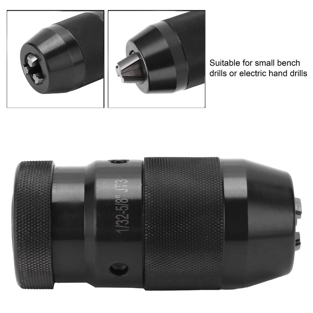1/32-5/8 Inch Capacity Self-Tightening Drill Chuck Machine Tool Accessories Drilling Press Use