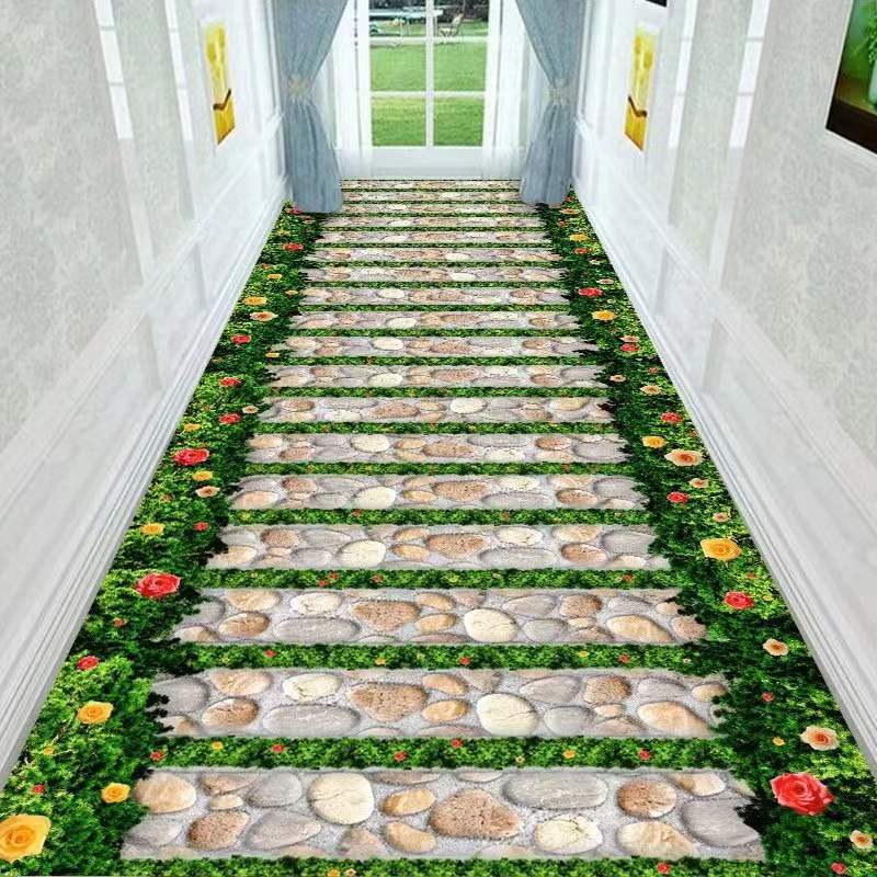 New 3D Fun Adventure Corridor Doormat Bedroom Kitchen Floor Mat Decoration Game Doormat Rug Idyllic Carpet Living Room
