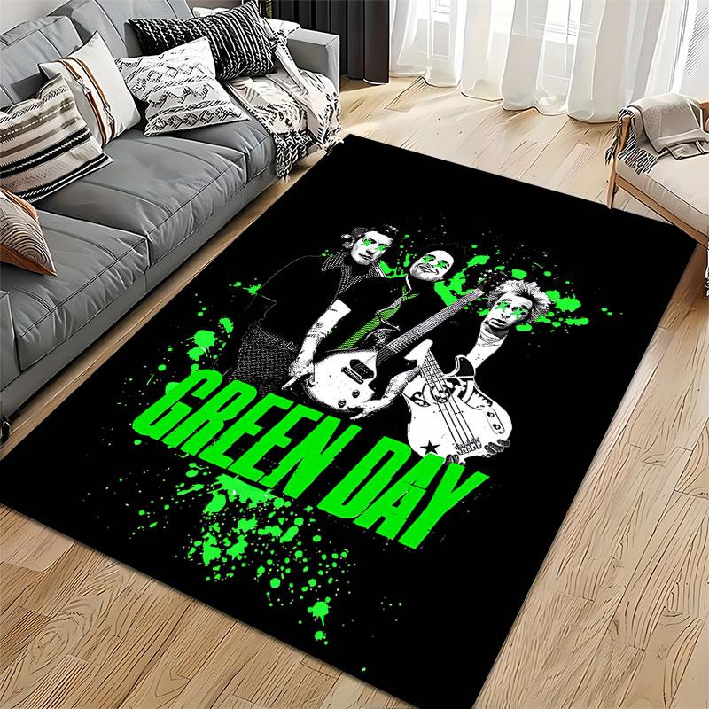 Green Day Band Artwork suitable as a non-slip mat for the living room or bedroom sofa