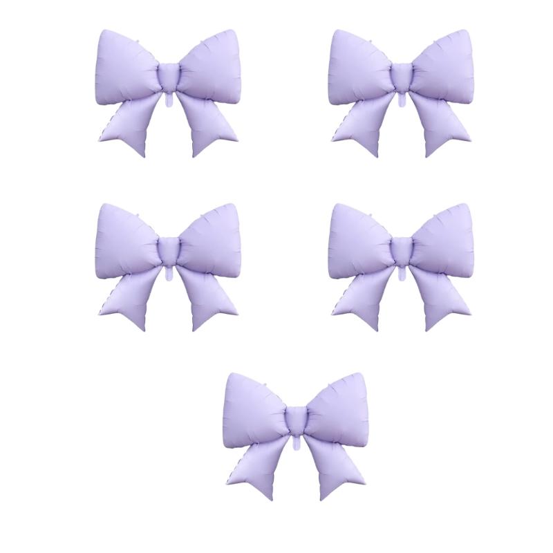 98x75cm Large Bowknot Shape Aluminum Balloon Birthday Party Balloon for Girls Birthday Party Decoration Photography Tool