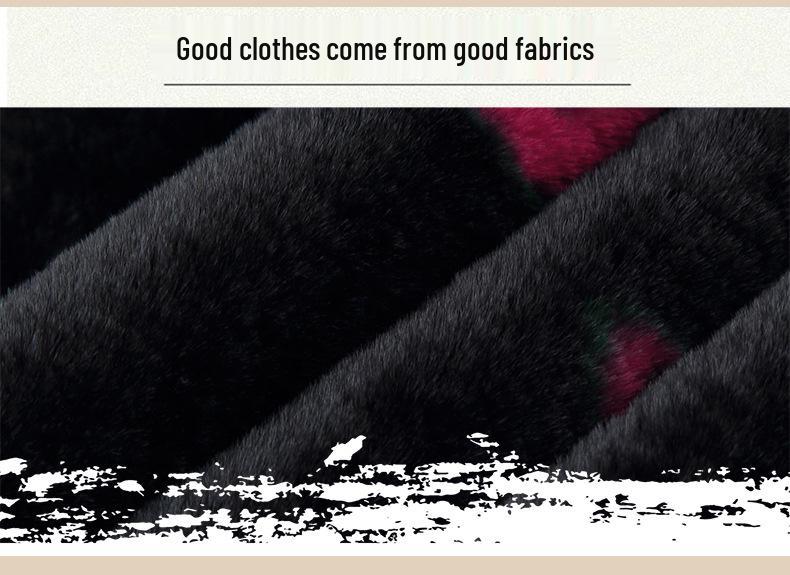 Stylish Fleece-Lined Winter Jacket & Mink Coat for Elderly Women