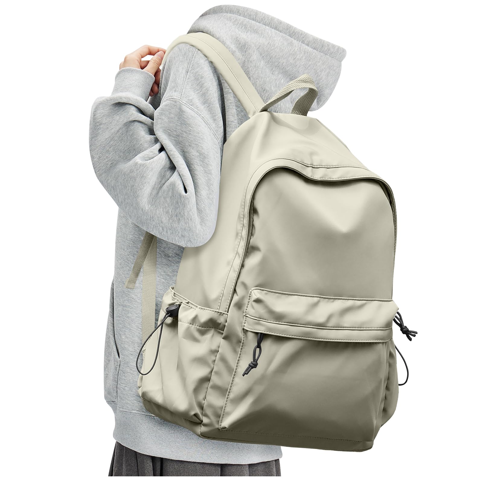 

[HYC00] Women s Backpack (Ultra-Lightweight, 500g) (Perfect for Commuting, School, and More) (9 Pockets) 20L Large Capacity Nylon Waterproof Backpack