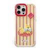 Colorful Stripes Suitable for IPhone16 Apple 15 Mobile Phone Case 14ProMax Three Dimensional Cartoon 16 Acrylic 12 Anti-fall