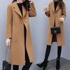 Korean Style Mid-Length Loose Woolen Coat - 2025 Trend, Autumn Winter, Plus Size, Thickened Women's Outerwear