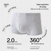 Langsha Men's Pure Cotton Boxer Briefs 4-Pack