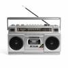 Retro Bluetooth Multifunctional Radio Cassette Player with Dual Speakers for Desktop and Outdoor Use